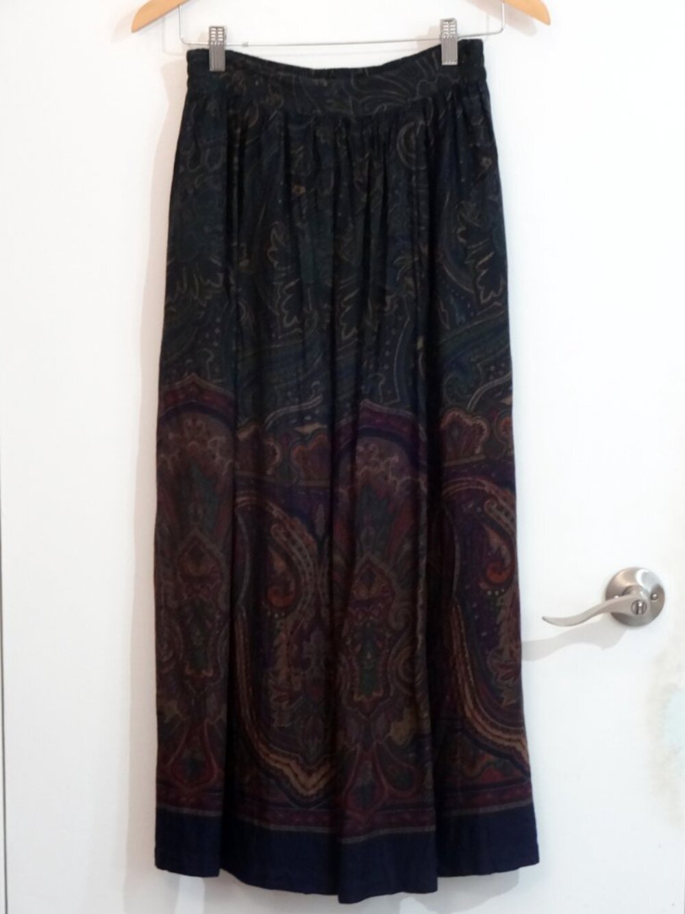 Boho Paisley Maxi Skirt